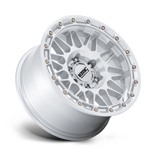KMC KM555 ATTACK GLOSS SILVER W/ MACHINED FACE Wheel - image 3