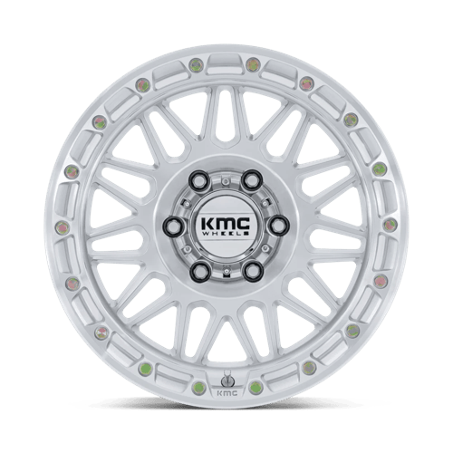 KMC KM555 ATTACK GLOSS SILVER W/ MACHINED FACE Wheel - image 4