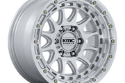 KMC KM556 CRUX GLOSS SILVER W/ MACHINED FACE Wheel - image 1