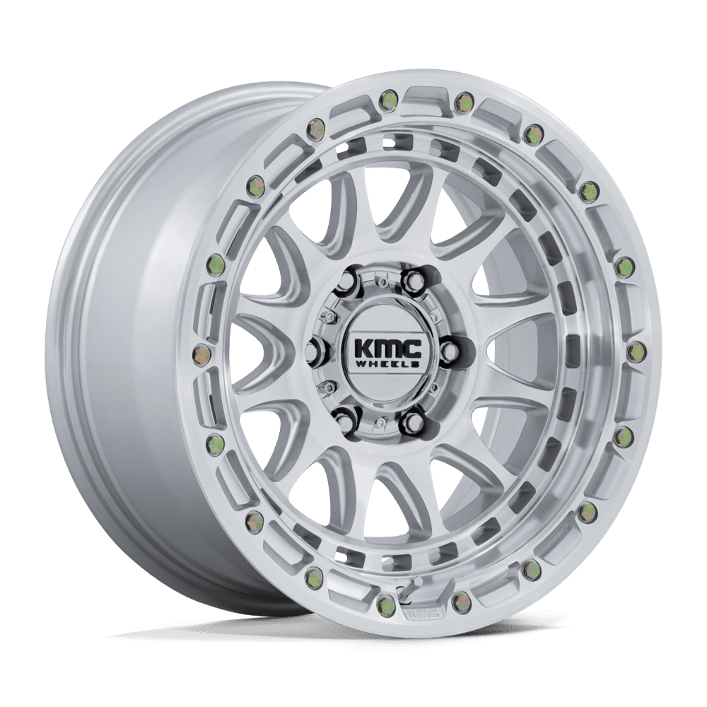 KMC KM556 CRUX GLOSS SILVER W/ MACHINED FACE Wheel - image 2