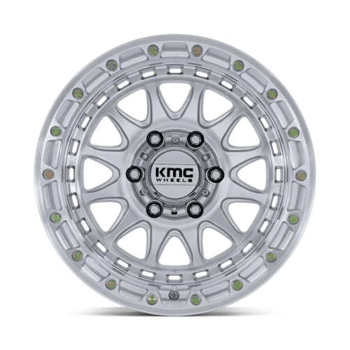 KMC KM556 CRUX GLOSS SILVER W/ MACHINED FACE Wheel - image 4
