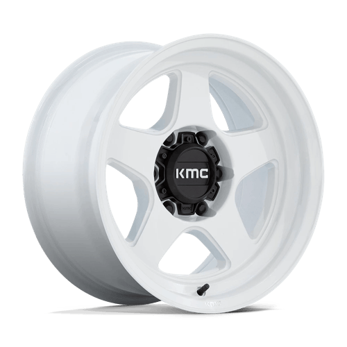 Kmc km728 lobo gloss white wheel   image 1