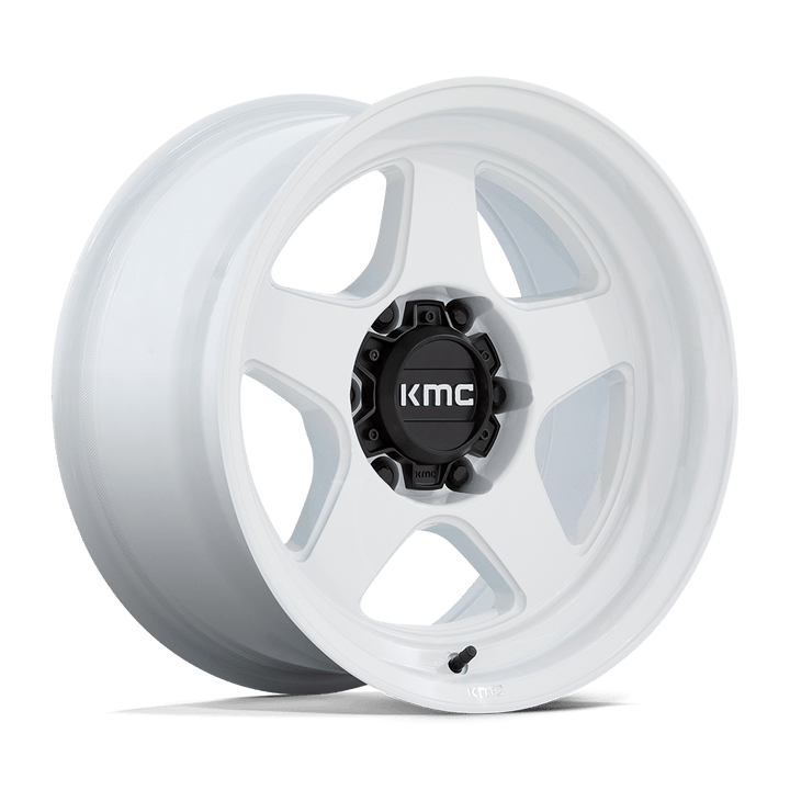 Kmc km728 lobo gloss white wheel   image 2