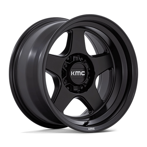 Kmc km728 lobo matte black wheel   image 1