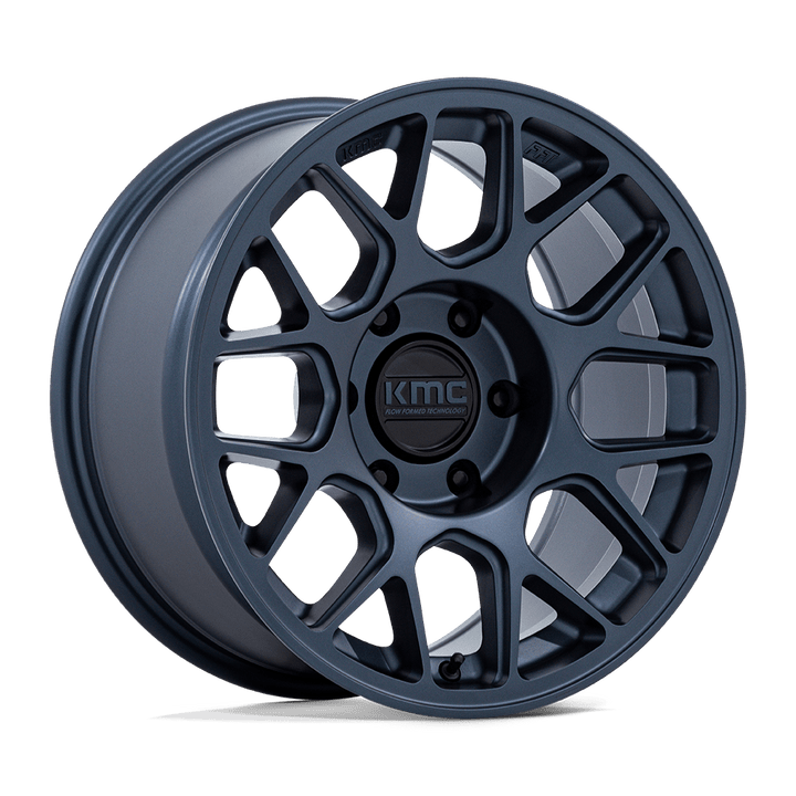 Kmc km730 hatchet metallic blue wheel   image 2