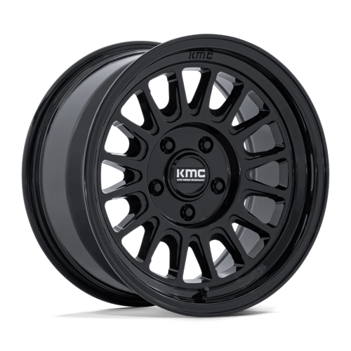 Kmc km733 impact fft gloss black wheel   image 1