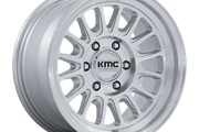 KMC KM733 IMPACT FFT GLOSS SILVER W/ MACHINED FACE Wheel - image 1