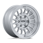 Load image into Gallery viewer, KMC KM733 IMPACT FFT GLOSS SILVER W/ MACHINED FACE Wheel - image 1
