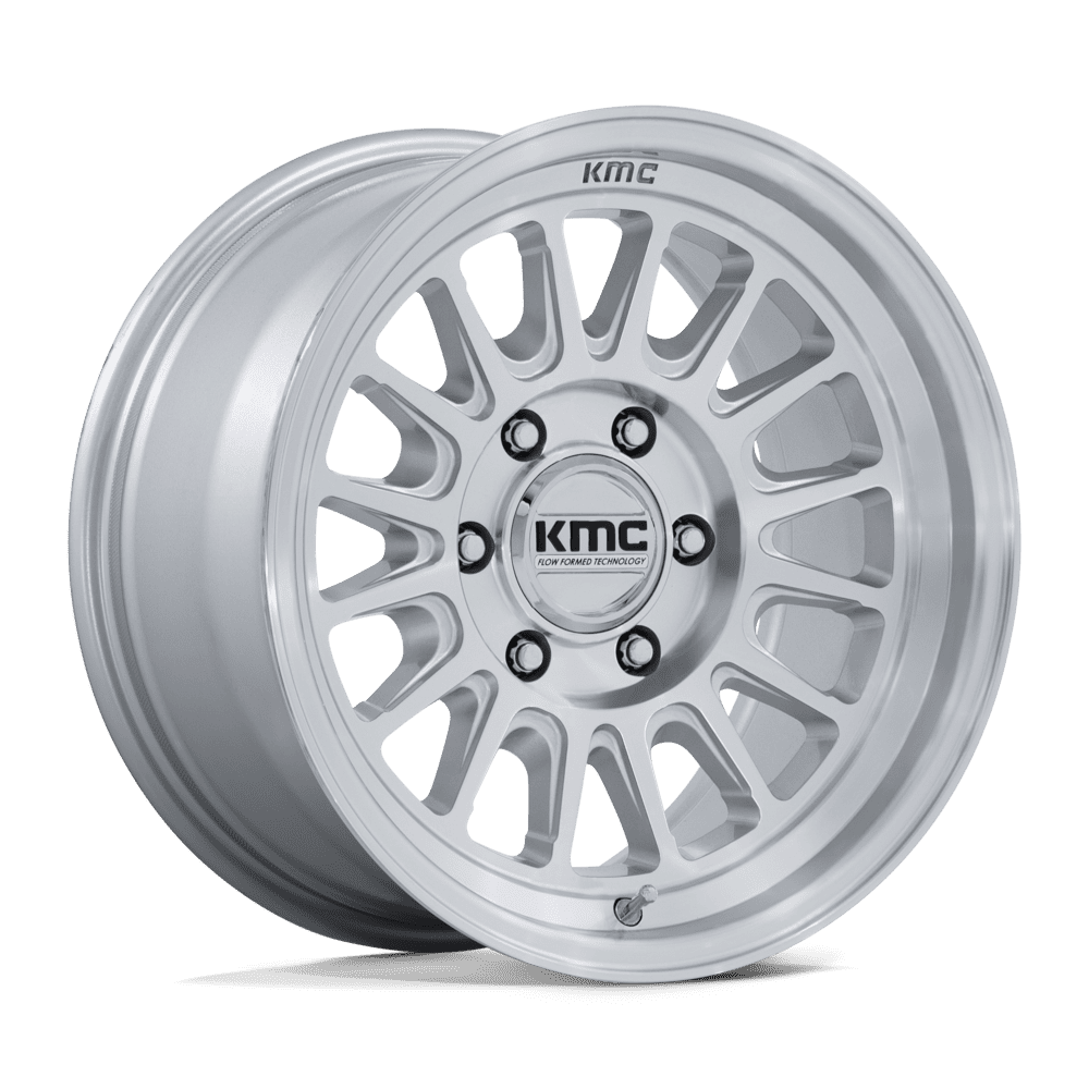 KMC KM733 IMPACT FFT GLOSS SILVER W/ MACHINED FACE Wheel - image 2