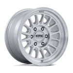 Load image into Gallery viewer, KMC KM733 IMPACT FFT GLOSS SILVER W/ MACHINED FACE Wheel - image 2
