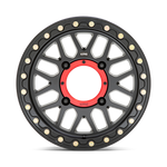 Load image into Gallery viewer, KMC Powersports KS235 GRENADE UTV BEADLOCK SATIN BLACK Wheel - image 4
