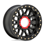 Load image into Gallery viewer, KMC Powersports KS235 GRENADE UTV BEADLOCK SATIN BLACK Wheel - image 2
