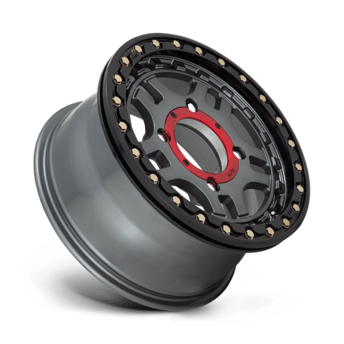KMC Powersports KS240 RECON UTV BEADLOCK GUN METAL W/ GLOSS BLACK RING Wheel - image 4