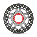 Load image into Gallery viewer, KMC Powersports KS240 RECON UTV BEADLOCK GUN METAL W/ GLOSS BLACK RING Wheel - image 5
