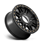 Load image into Gallery viewer, KMC Powersports KS250 CAGE UTV BEADLOCK SATIN BLACK W/ GLOSS BLACK RG Wheel - image 4
