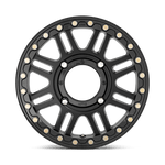 Load image into Gallery viewer, KMC Powersports KS250 CAGE UTV BEADLOCK SATIN BLACK W/ GLOSS BLACK RG Wheel - image 5
