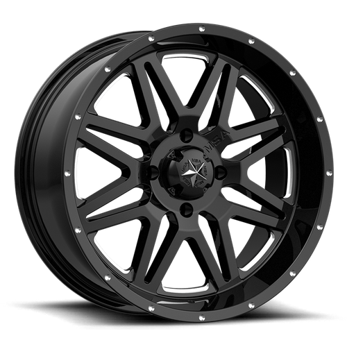 MSA Offroad Wheels M26 VIBE UTV GLOSS BLACK MILLED Wheel - image 2