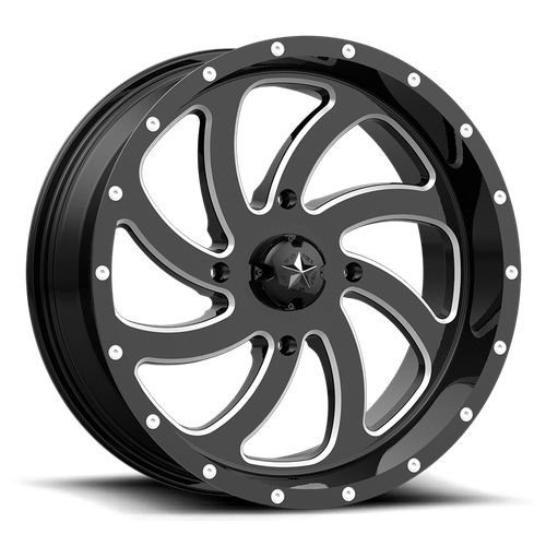 MSA Offroad Wheels M36 SWITCH UTV GLOSS BLACK MILLED Wheel - image 2