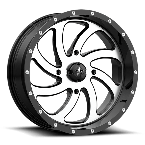 MSA Offroad Wheels M36 SWITCH UTV MACHINED GLOSS BLACK Wheel - image 2