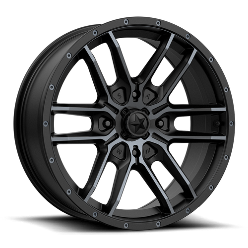 MSA Offroad Wheels M43 FANG UTV SATIN BLACK W/ TITANIUM TINT Wheel - image 2