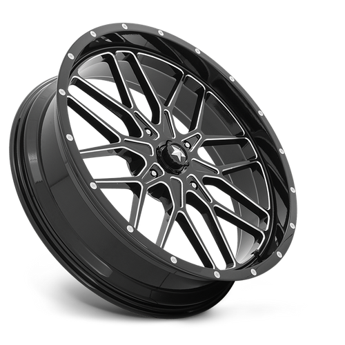 MSA Offroad Wheels M45 PORTAL UTV GLOSS BLACK MILLED Wheel - image 6