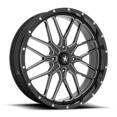 MSA Offroad Wheels M45 PORTAL UTV GLOSS BLACK MILLED Wheel - image 5