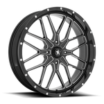 Load image into Gallery viewer, MSA Offroad Wheels M45 PORTAL UTV GLOSS BLACK MILLED Wheel - image 5
