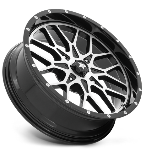 MSA Offroad Wheels M45 PORTAL UTV GLOSS BLACK MACHINED Wheel - image 3