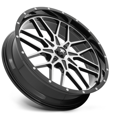 MSA Offroad Wheels M45 PORTAL UTV GLOSS BLACK MACHINED Wheel - image 6