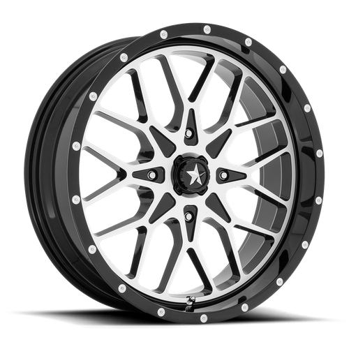 MSA Offroad Wheels M45 PORTAL UTV GLOSS BLACK MACHINED Wheel - image 2