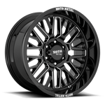 Load image into Gallery viewer, Moto Metal MO802 WARLOCK GLOSS BLACK MILLED Wheel - image 2
