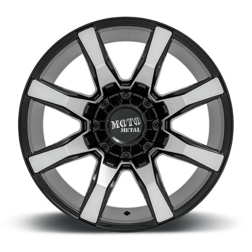Moto Metal MO804 SPIDER GLOSS BLACK MACHINED Wheel - image 4