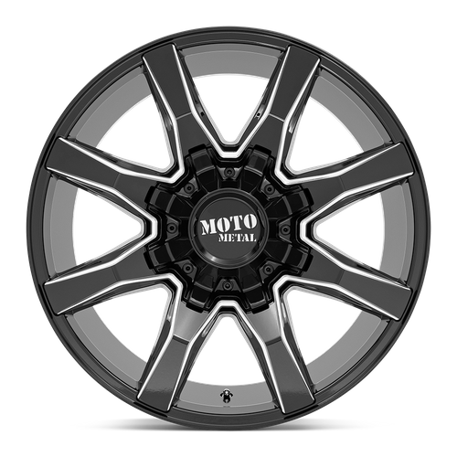 Moto Metal MO804 SPIDER GLOSS BLACK MILLED Wheel - image 7