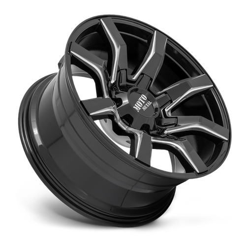 Moto Metal MO804 SPIDER GLOSS BLACK MILLED Wheel - image 3