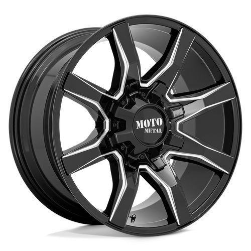 Moto Metal MO804 SPIDER GLOSS BLACK MILLED Wheel - image 5