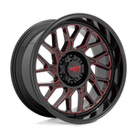 Load image into Gallery viewer, Moto Metal MO805 GLOSS BLACK MILLED W/ RED TINT Wheel - image 1
