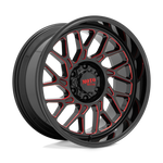 Load image into Gallery viewer, Moto Metal MO805 GLOSS BLACK MILLED W/ RED TINT Wheel - image 2
