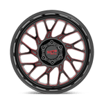 Load image into Gallery viewer, Moto Metal MO805 GLOSS BLACK MILLED W/ RED TINT Wheel - image 4
