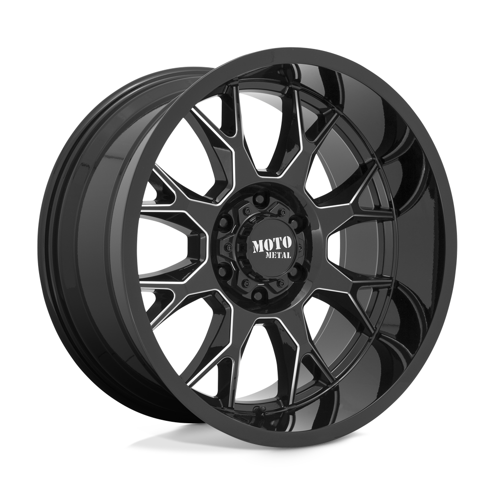 Moto Metal MO806 GLOSS BLACK MILLED Wheel - image 2