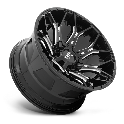 Moto Metal MO808 SNIPER GLOSS BLACK MILLED Wheel - image 3