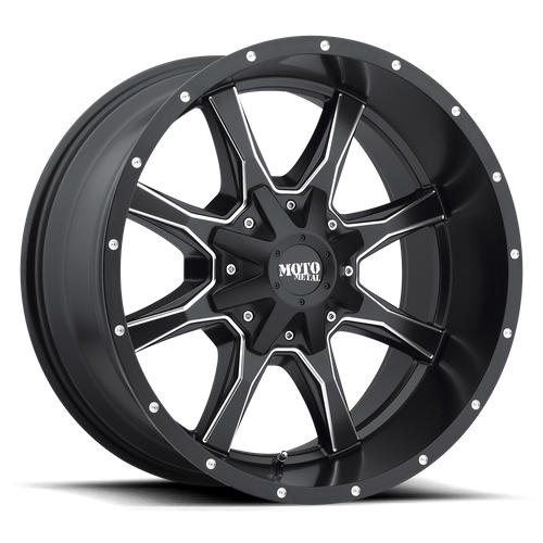 Moto Metal MO970 SEMI GLOSS BLACK MILLED Wheel - image 2
