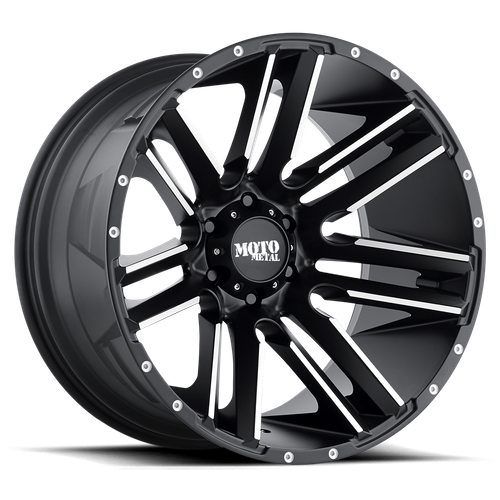 Moto Metal MO978 RAZOR SATIN BLACK MACHINED Wheel - image 2