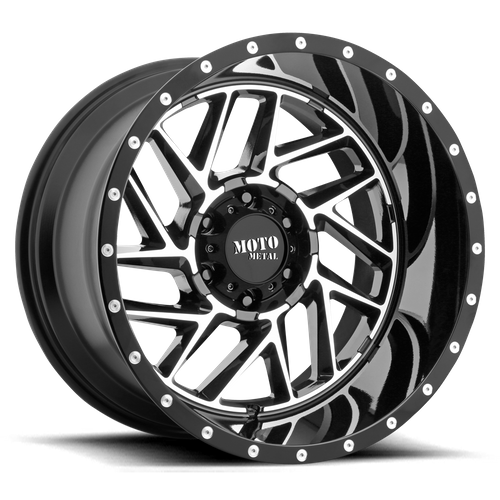 Moto Metal MO985 BREAKOUT GLOSS BLACK MACHINED Wheel - image 2