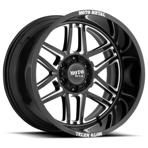 Moto Metal MO992 FOLSOM GLOSS BLACK MILLED Wheel - image 2