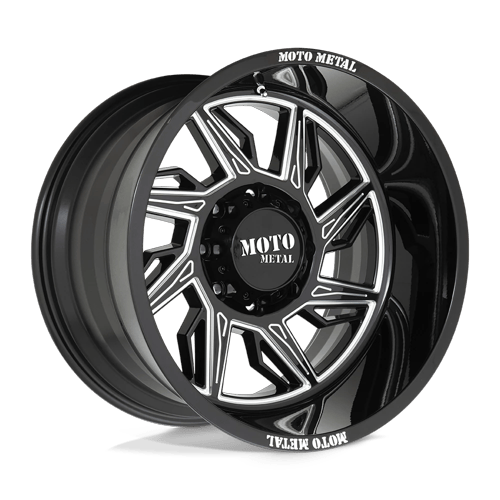 Moto Metal MO997 HURRICANE GLOSS BLACK MILLED - RIGHT Wheel - image 1