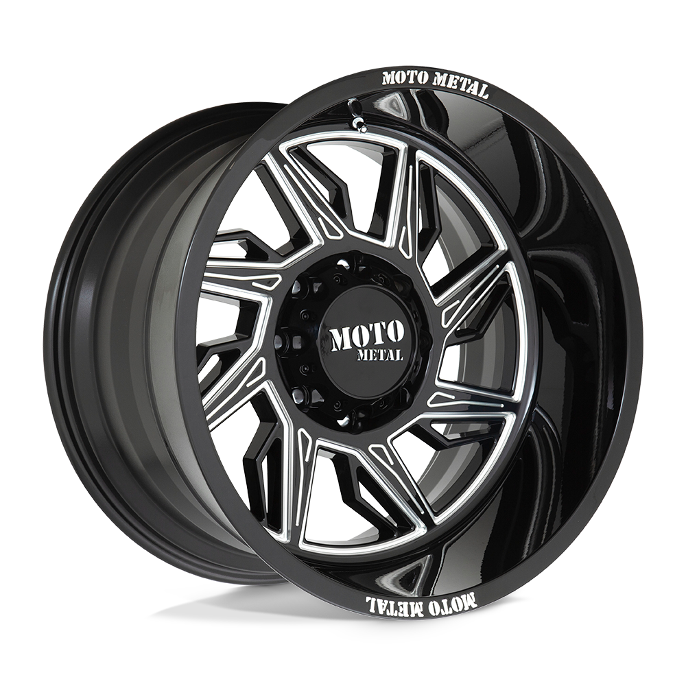 Moto Metal MO997 HURRICANE GLOSS BLACK MILLED - RIGHT Wheel - image 2