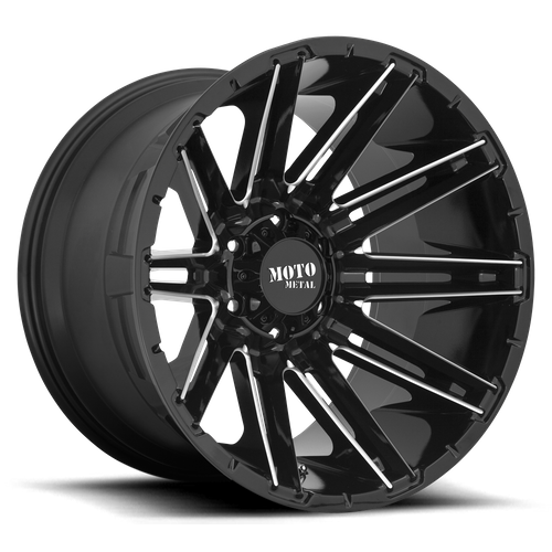 Moto Metal MO998 KRAKEN GLOSS BLACK MILLED Wheel - image 2
