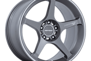 Motegi MR159 BATTLE V GUNZILLA W MACHINED LIP STRIPE Wheel - image 1