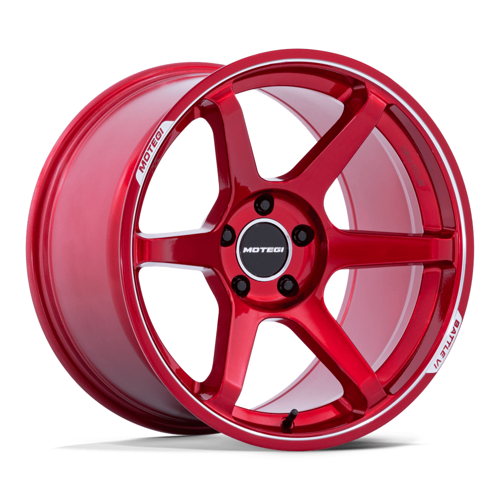 Motegi MR160 BATTLE VI CHERRY RED METALLIC W/ MCH LIP Wheel - image 2