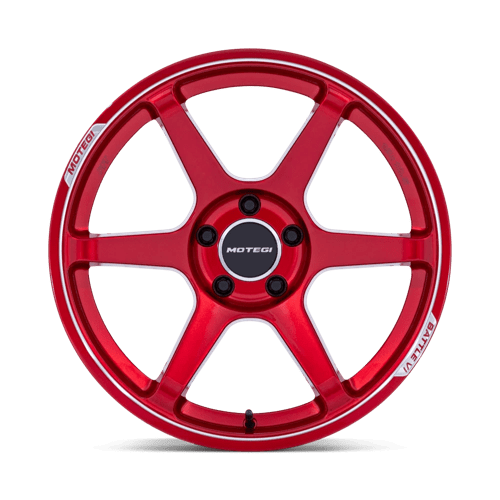 Motegi MR160 BATTLE VI CHERRY RED METALLIC W/ MCH LIP Wheel - image 4